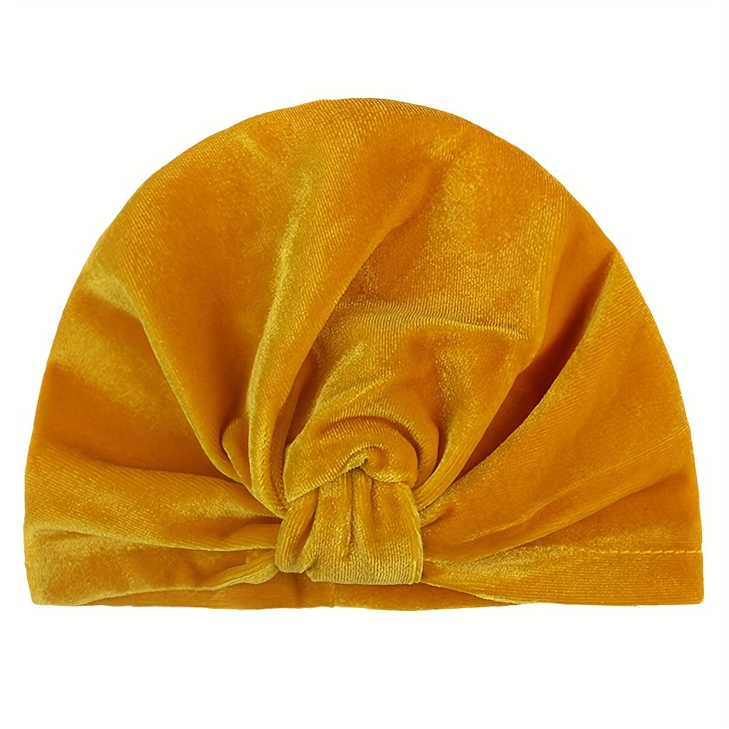 Tie Dye Velvet Baby Headscarf Cap for All Seasons