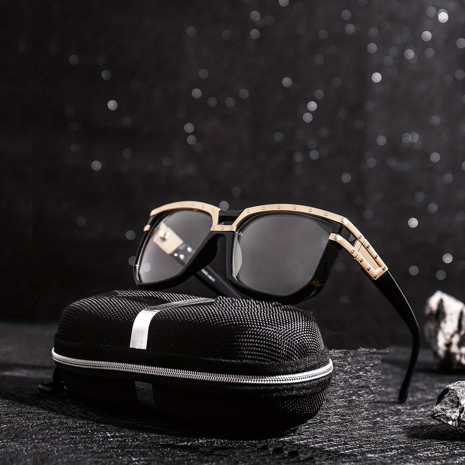 Men's Square Frame Sunglasses Steampunk UV Protection