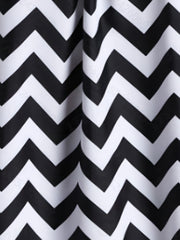 Striped Tankini Set Women's Plus Tank Top & Shorts Two Piece