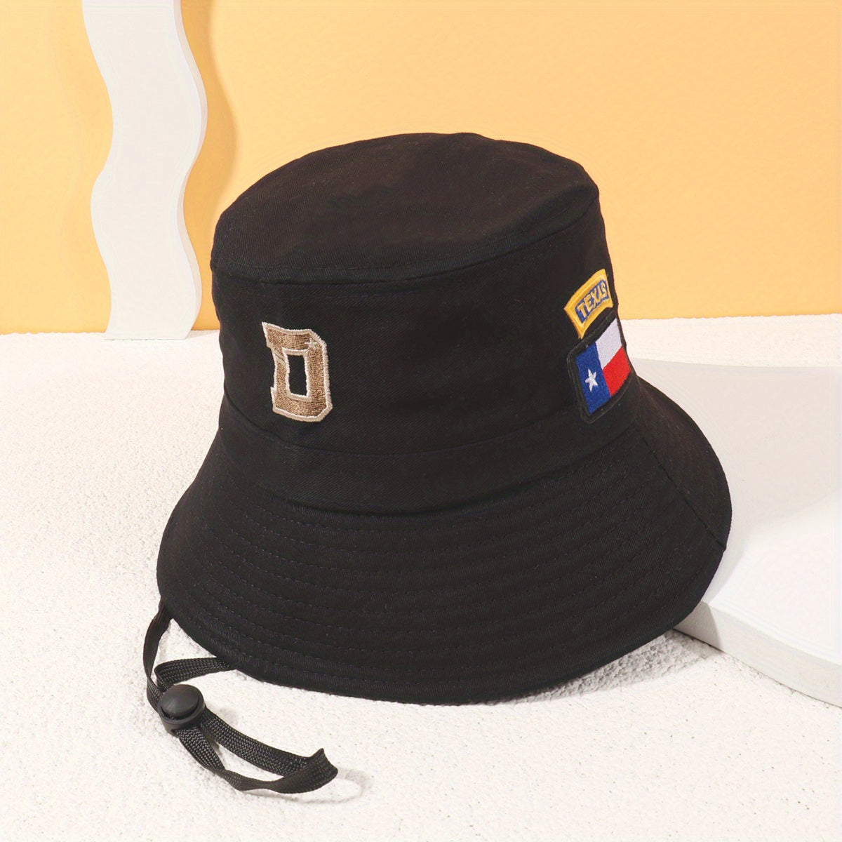D Embroidery Bucket Hat Sunscreen Cartoon Beach Hat