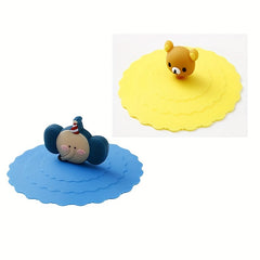 Cartoon Pattern Silicone Cup Cover Anti-leakage Dust-proof