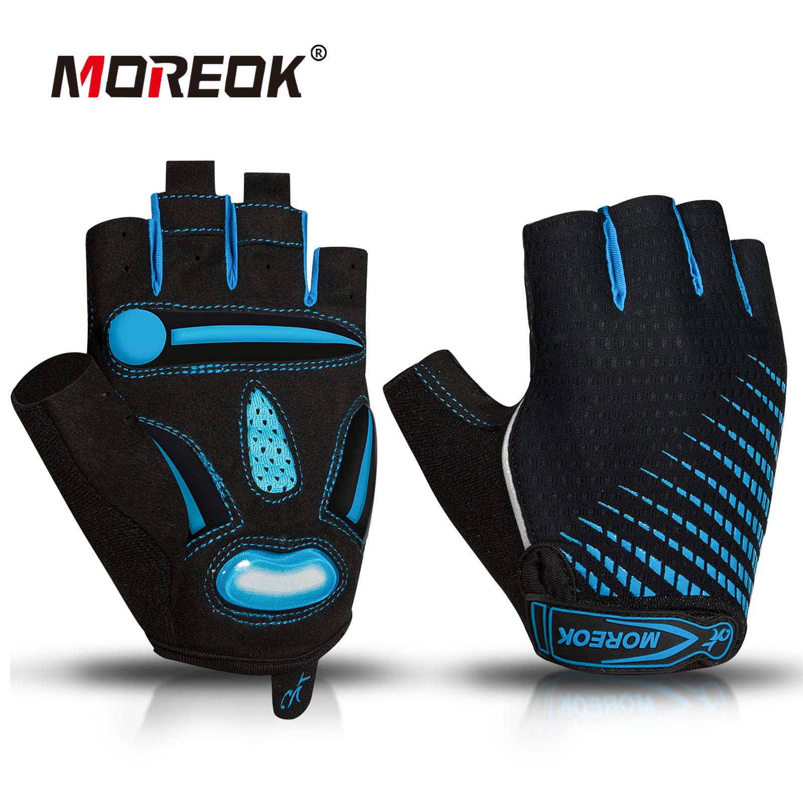 Moreok Liquid Gel Pad Cycling Gloves Comfortable Breathable Men Women