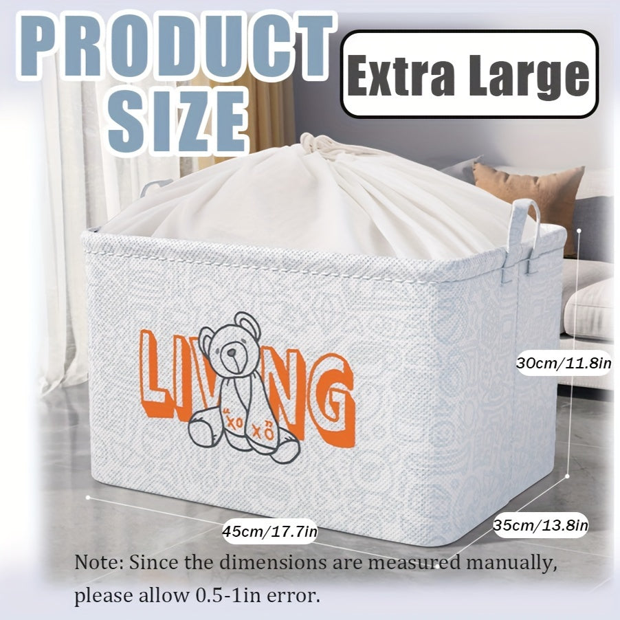 Large Clothes Storage Bin Foldable Organizer Bag with Handle