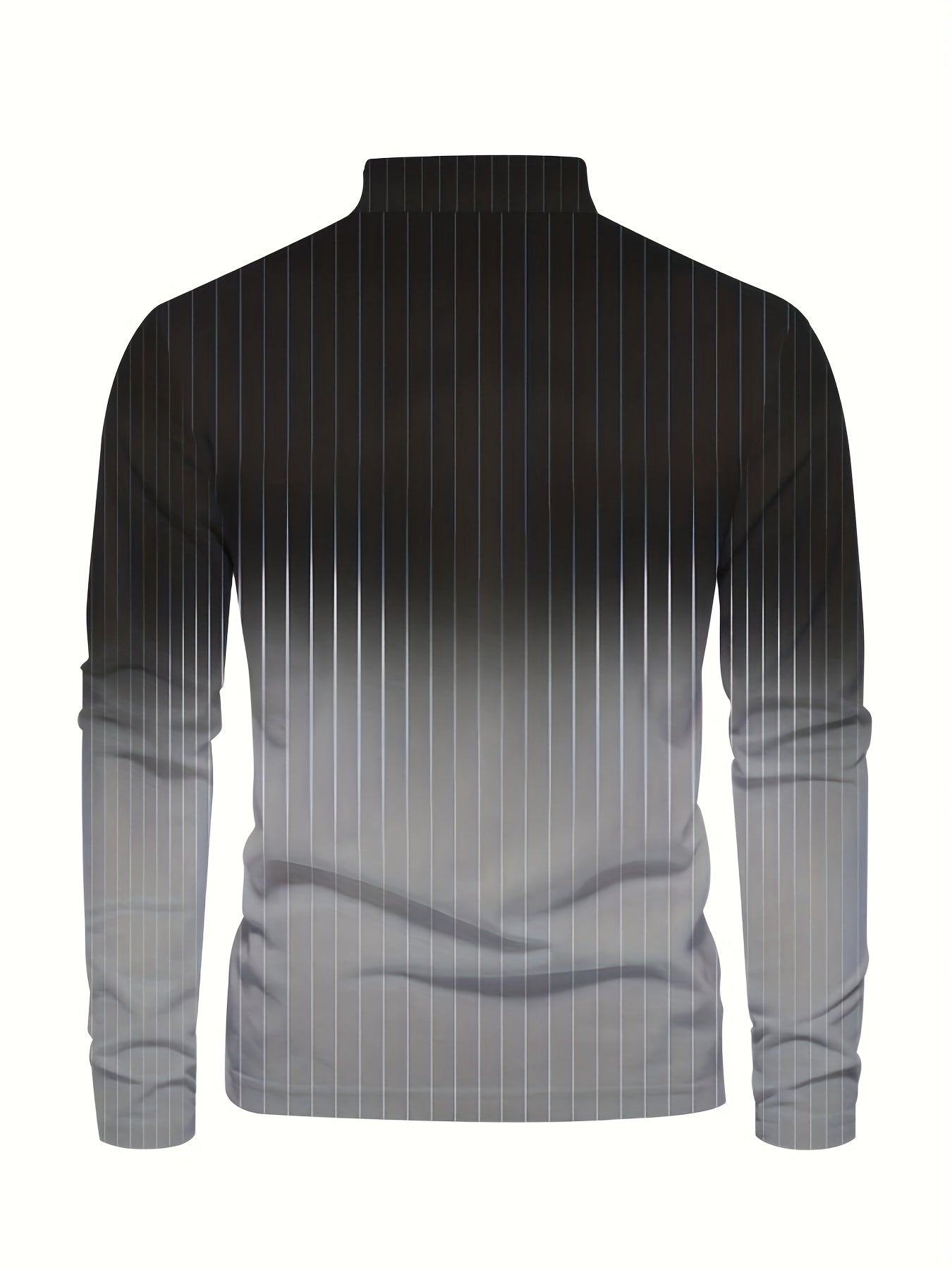 Gradient Stripe Men's Long Sleeve Shirt