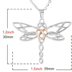 Dragonfly Necklace To My Granddaughter Gift Box Included