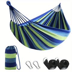 Portable Garden Hammock with Straps - Comfortable Fabric, 440lbs Capacity
