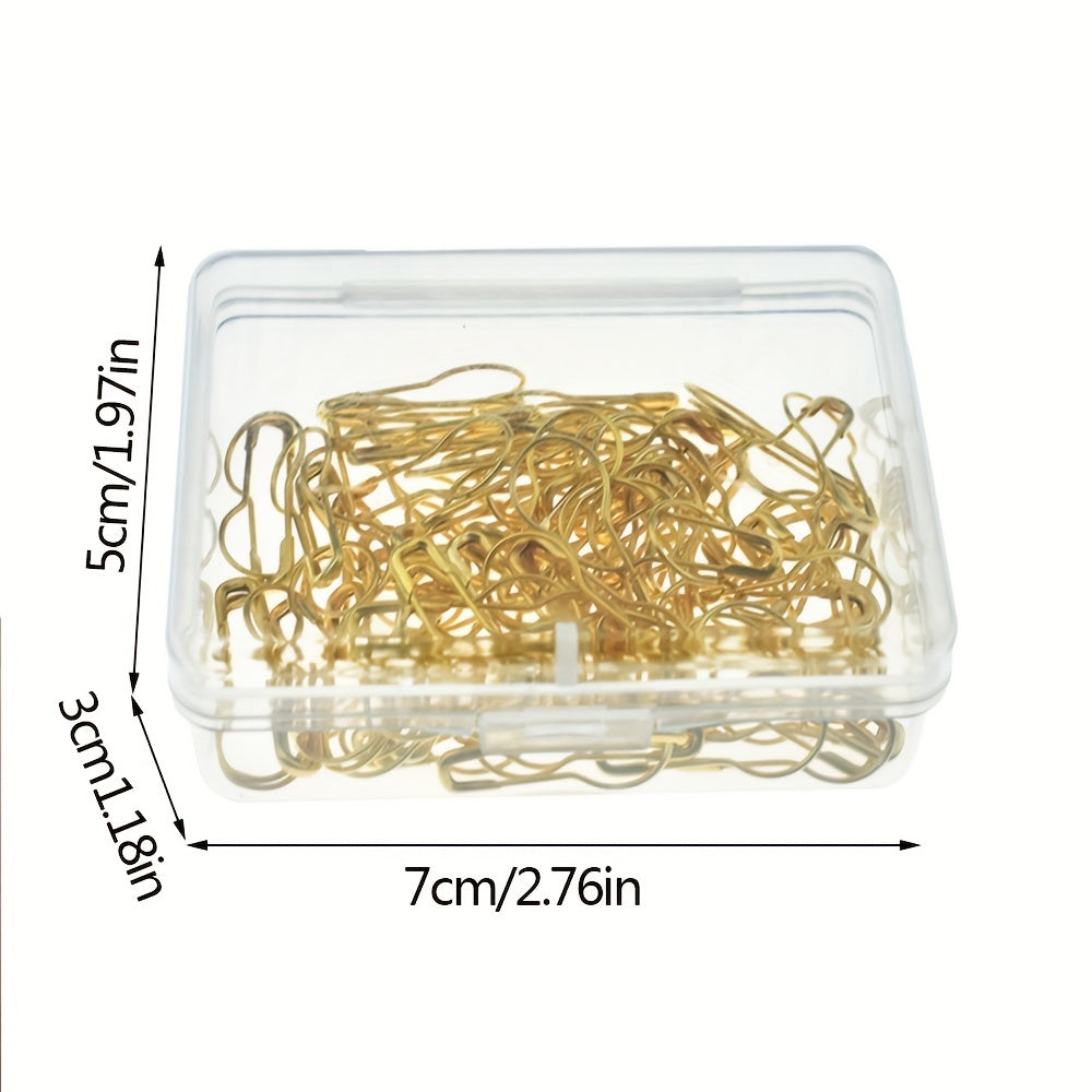 100pcs Metal Safety Pins Gourd Pin Clothing Tag DIY Accessories