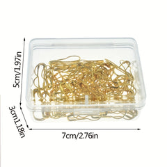 100pcs Metal Safety Pins Gourd Pin Clothing Tag DIY Accessories