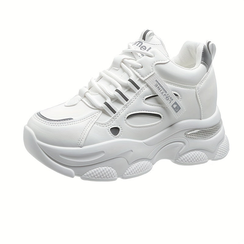Women's Chunky Platform Sneakers Lace-up Non-slip Dad Shoes