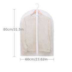 5 Pcs Dustproof Garment Hanging Bag Lightweight Clothes Storage Bag For Closet