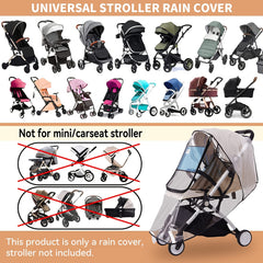 Universal Stroller Rain Cover Baby Weather Shield - Windproof Waterproof