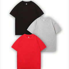 3 Unisex Cotton T Shirts for Summer Outings