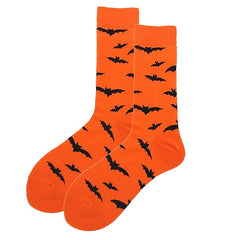 Men's Warm Cartoon Christmas Socks, Cotton, 1 Pair