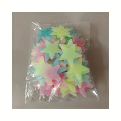 80pcs Easter Glow In The Dark 3D Stars Wall Stickers