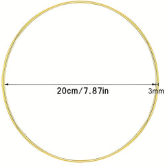 Metal Flower Hoop Wreath for Wedding Decoration DIY Dream Catcher