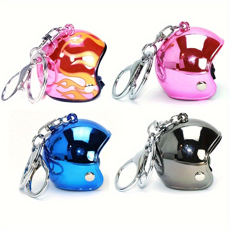 Mini Motorcycle Helmet Keychain Safety Helmet Pendant Ornament