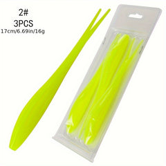 3pcs Fork Tail Soft Lure Bionic Floating Bait Sea Fishing Tackle