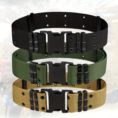 Durable Tactical Belt with Quick Release Buckle for Outdoor Activities