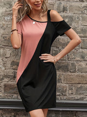 Asymmetrical Casual Mini Dress Women's Clothing
