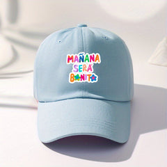 Letter Print Cotton Baseball Cap for Women
