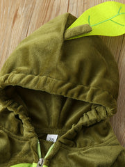 Baby Halloween Avocado Costume Velvet Romper Cosplay Outfit