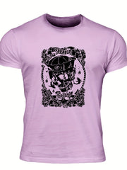 Men's Skull Sketch T Shirt for Outdoor Adventures
