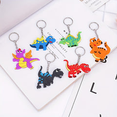 6pcs Dinosaur Keychain Pendant Party Small Gift