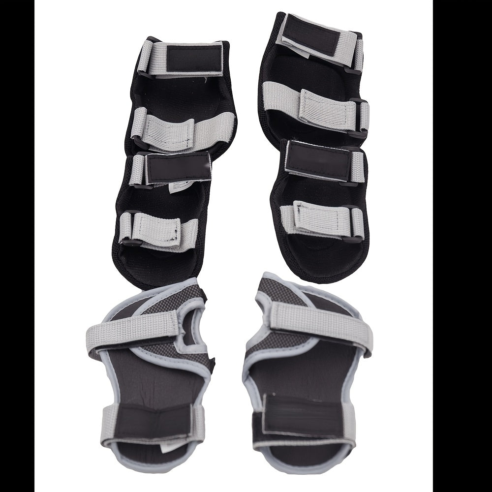 Kids Skateboarding Protective Gear Set Knee Pads Elbow Pads Wrist Guard