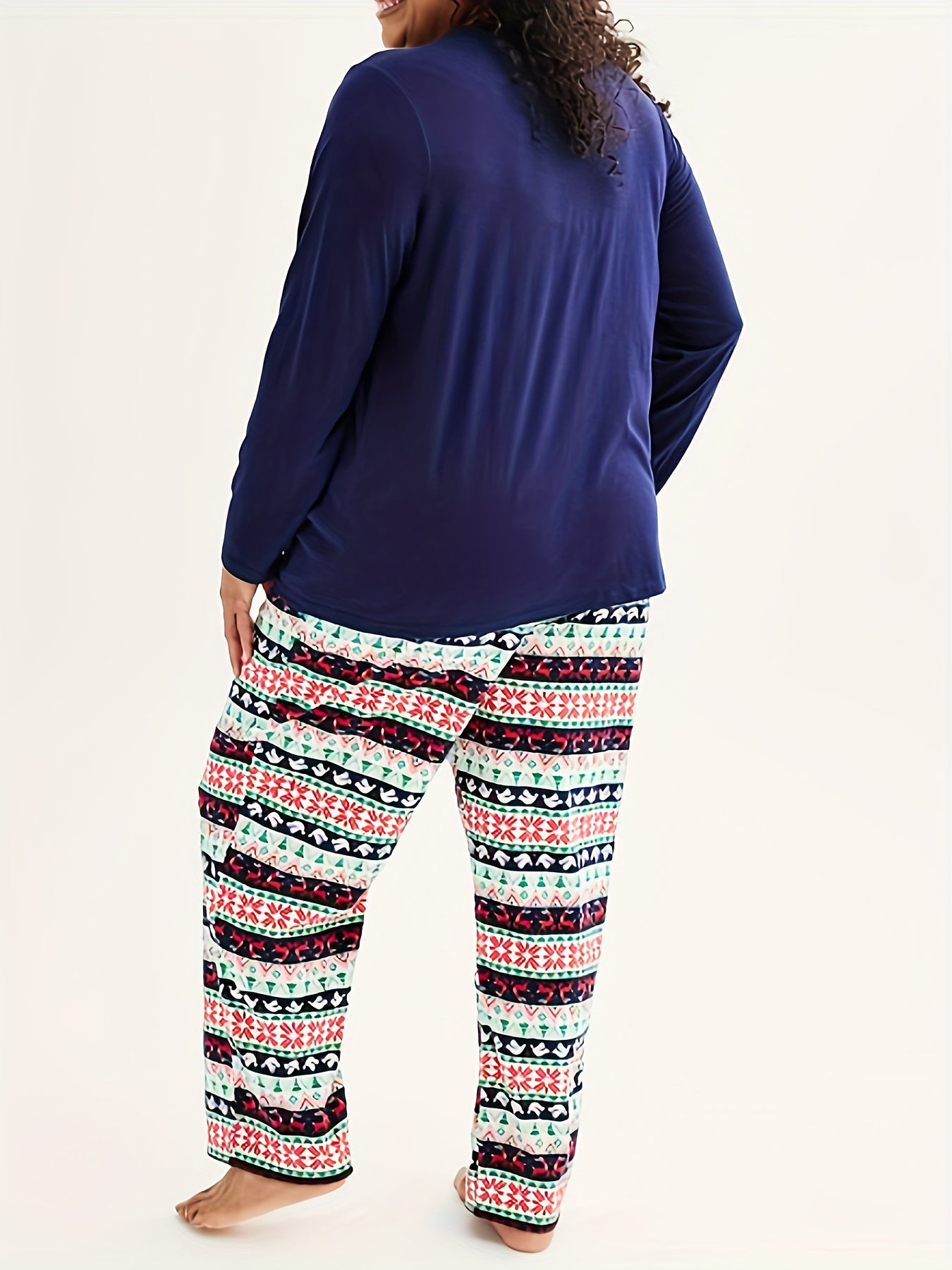 Christmas Pajama Set Long Sleeve Tee & Pants Loungewear