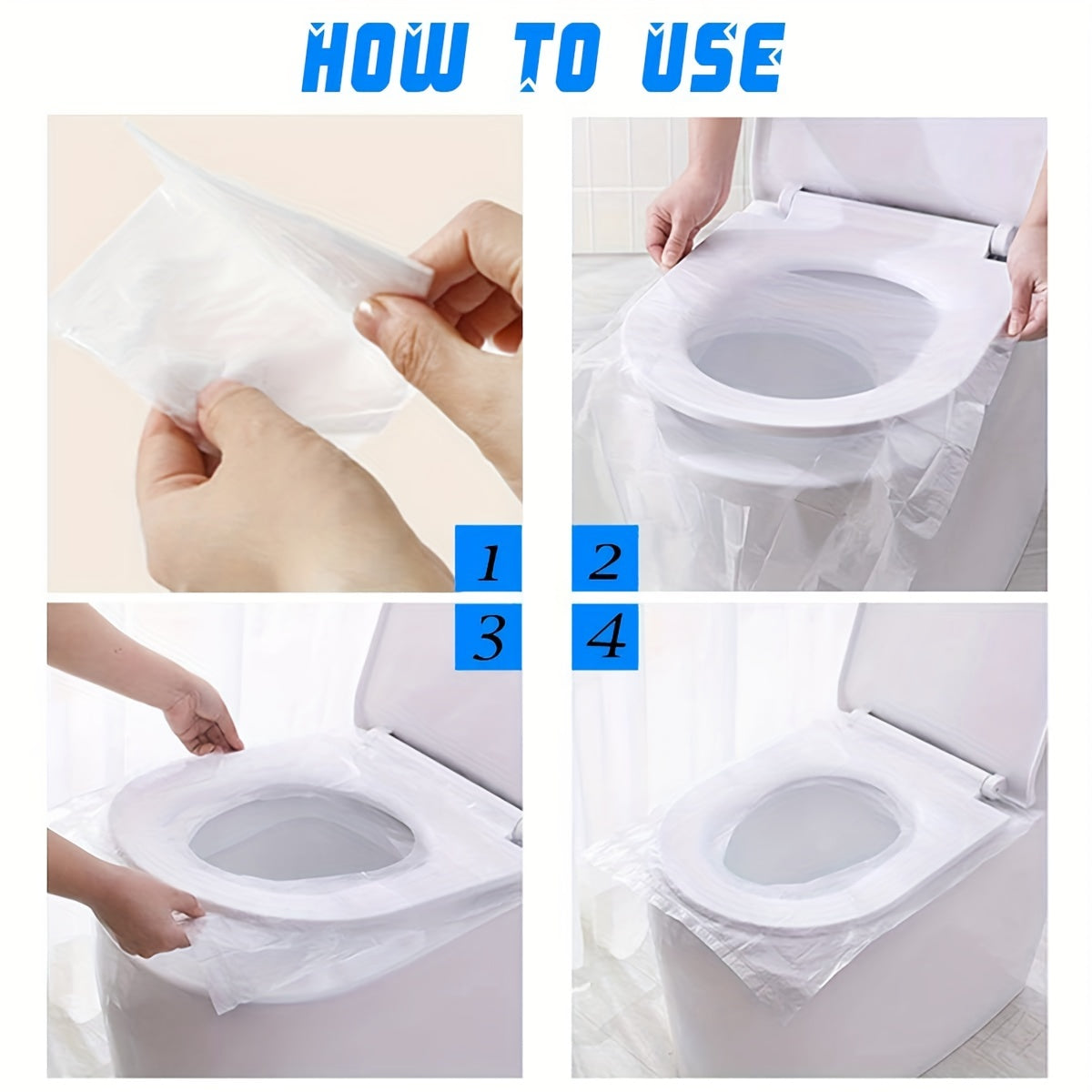 Travel Disposable Toilet Seat Cover Waterproof Portable Toilet Seat Toilet Mat