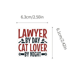 100pcs Scales Of Justice Stickers for Water Bottle Laptop - Lawyer Men Women
