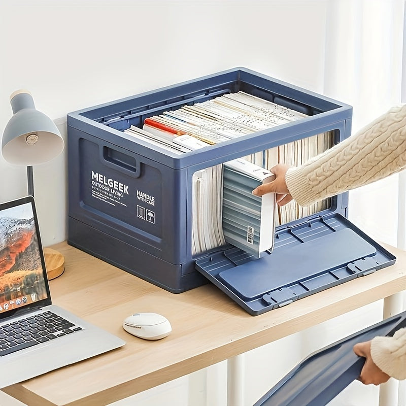 1pc Garden Camping Car Trunk Plastic Storage Box Foldable Storage Box