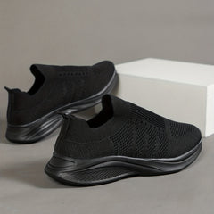 Women's Breathable Knit Slip-On Sneakers Lightweight Trainers