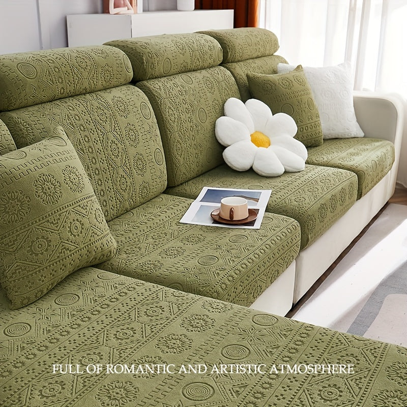 Bohemia Stretch Sofa Cover Cat Dust Proof Slipcover Couch Cover