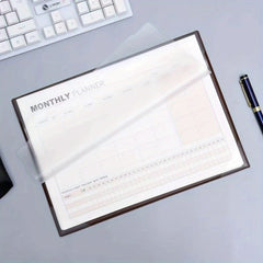 1pc Monthly Desk Calendar - Work Time Schedule Plan Record Memo