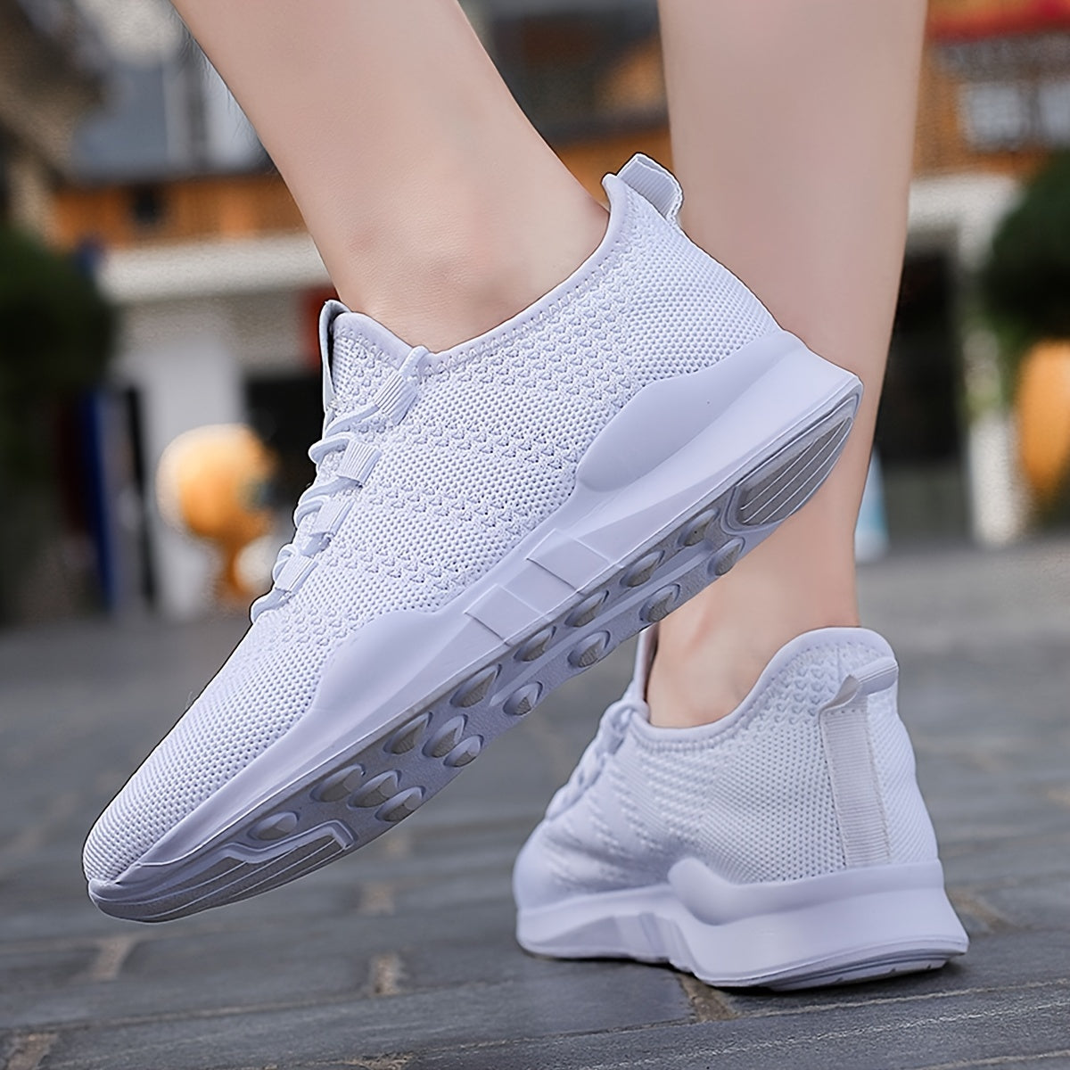 Breathable Lace Up Running Sneakers for Women