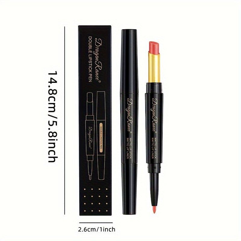 Dual-ended Lip Liner Pencil Non-Fade Lipstick 8 Colors