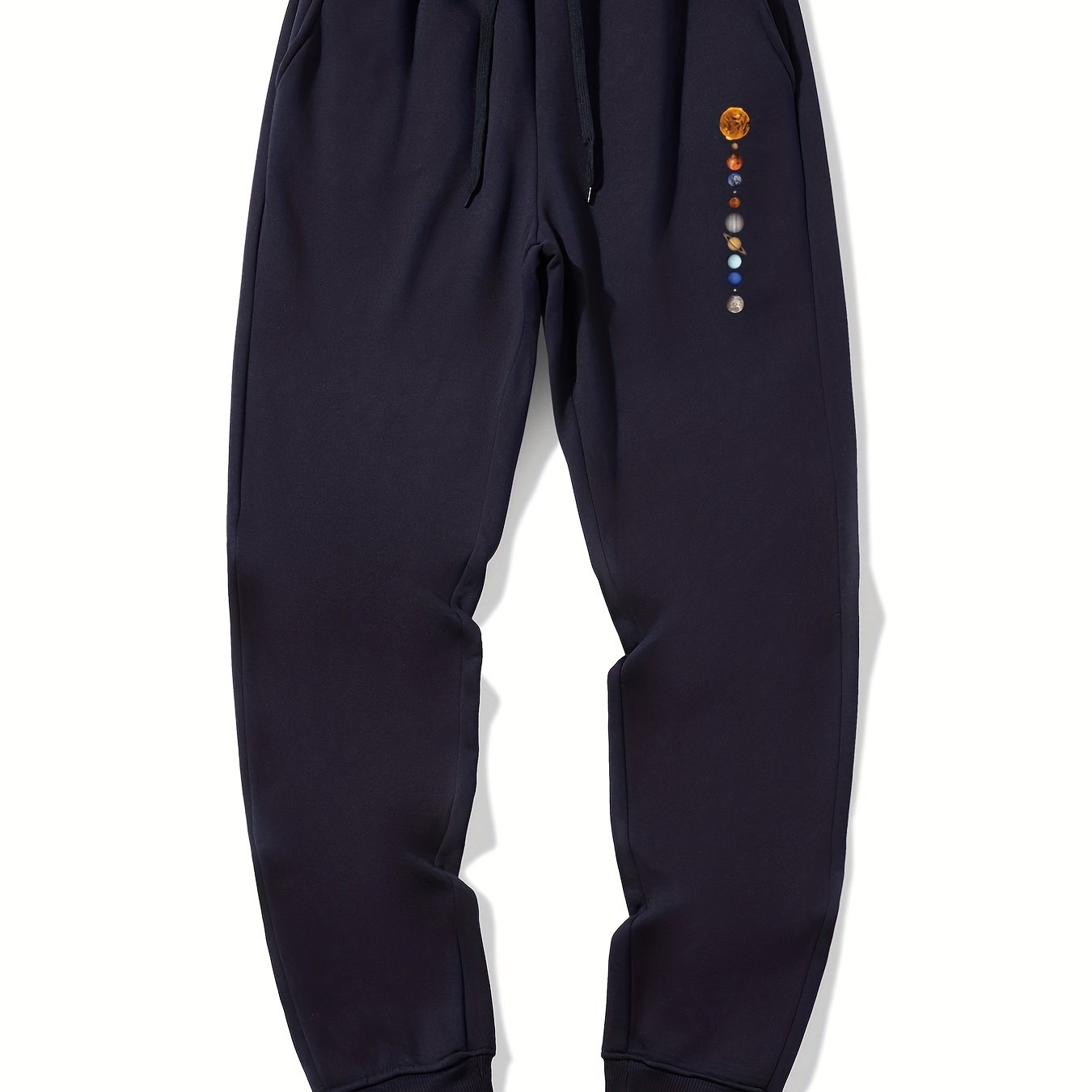 Planet Pattern Casual Stretch Joggers Men s Sweatpants For Spring