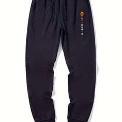 Planet Pattern Casual Stretch Joggers Men s Sweatpants For Spring