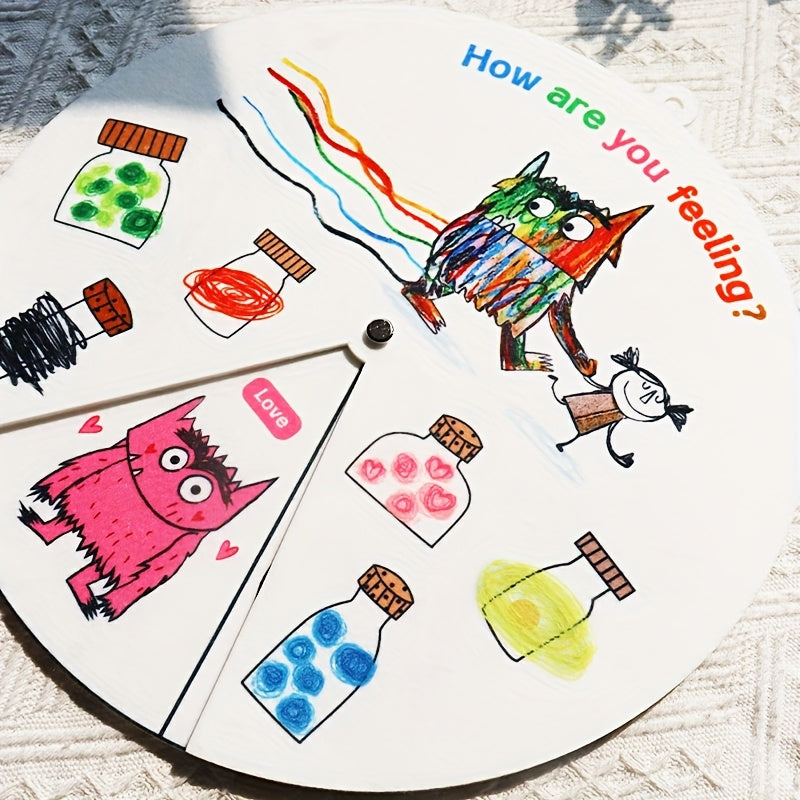 Large Emotion Wheel Teaching Aid for Classroom