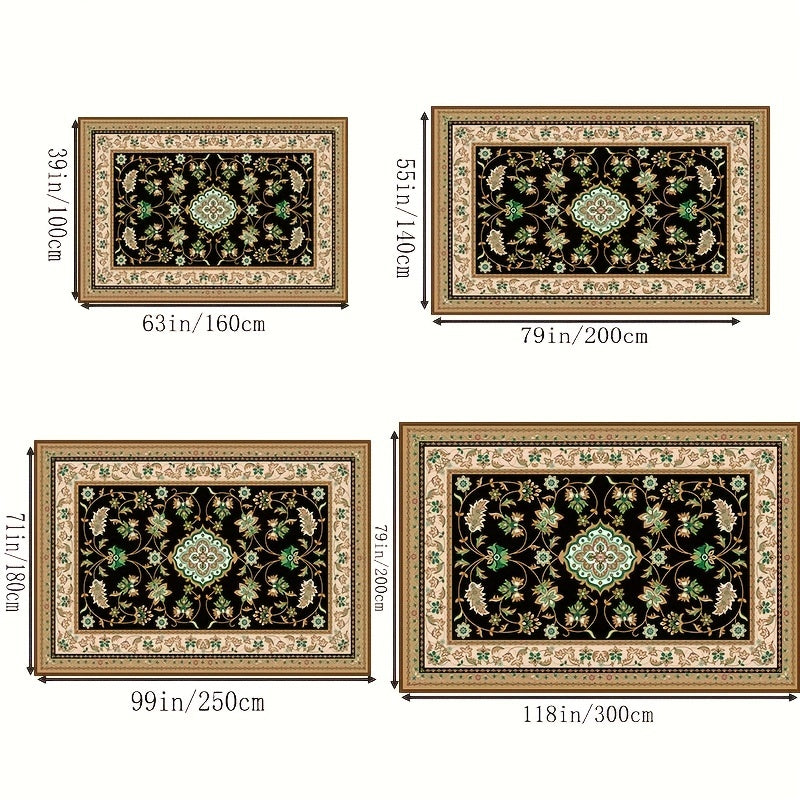 Boho Anti Fatigue Kitchen Rugs Vintage Non Slip Soft Floor Mat