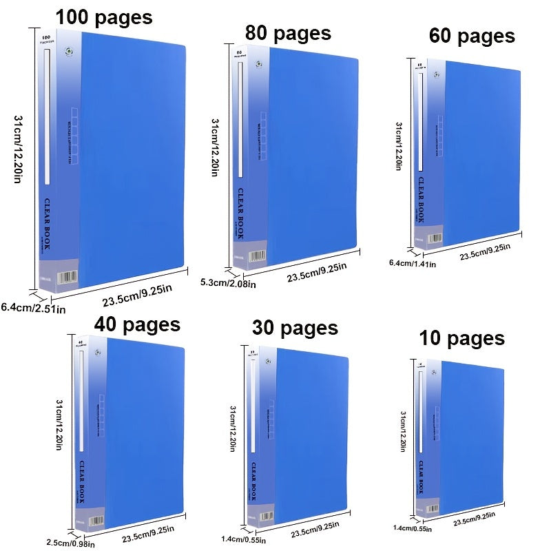 A4 Thickened Document Loose Leaf Folder Student Organizer