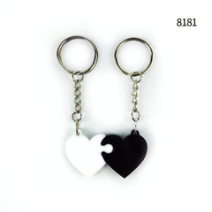 Puzzle Heart Silicone Keychain Mold DIY Jewelry Pendant Making Tool