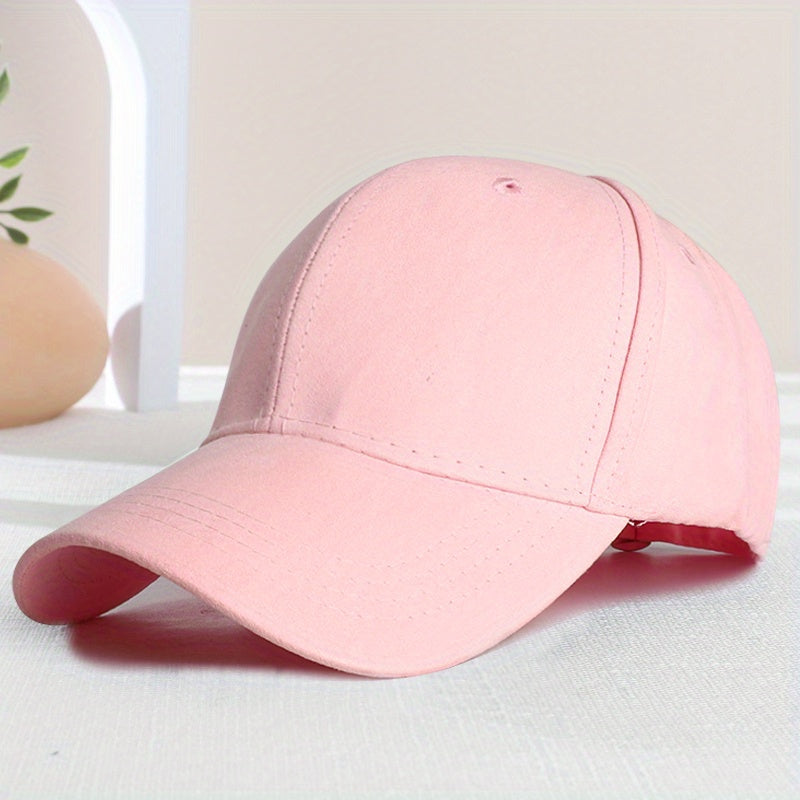 Suede Fleece Baseball Cap Sun Protection Hat