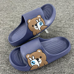 Men's Bear Slip On Slides Soft Sole Non slip Slippers