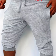 Men's Solid Comfy Stretch Shorts with Elastic Waist - Summer Casual Wear