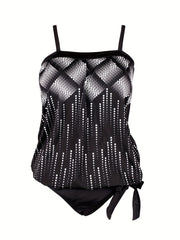 Dot Print Cami Top & Panty Swimsuit Set