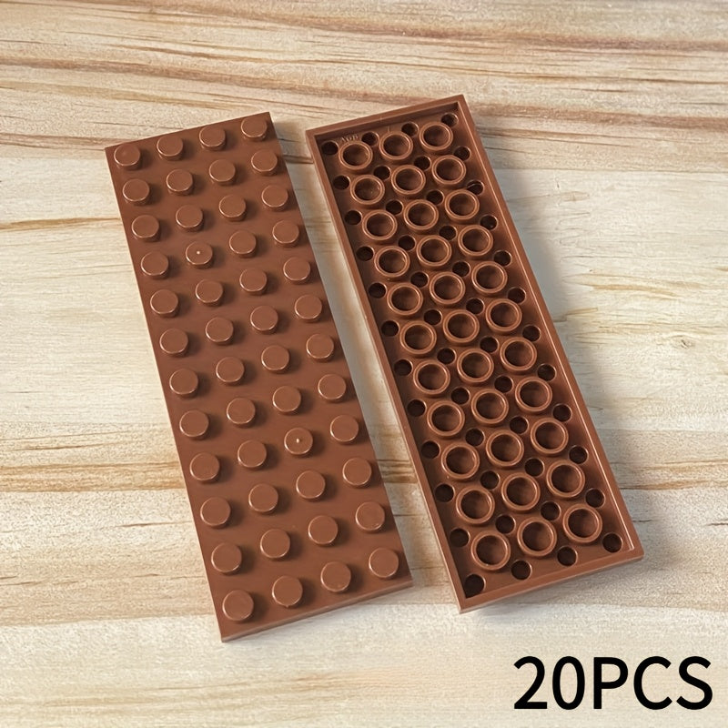 20pcs 4x12 Building Blocks for DIY Toy Ent, Compatible with MOC 3029