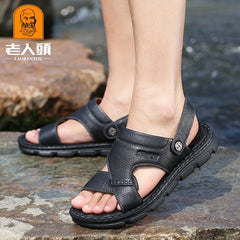 Men's Outdoor Sandals Breathable Cut Out Walking Shoes