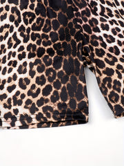 Kid Girls Animal Printed High Rise Butter Biker Shorts Yoga Shorts Outwear Short